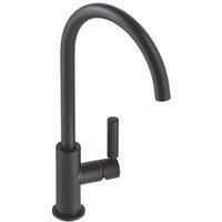 Abode Globe Single Lever Mono Mixer Kitchen Tap Black (563RK)