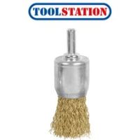Wire End Brush 24mm Crimped Brass