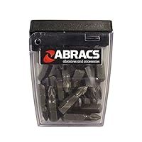 Abracs PZ225 PZ2 Screwdriver Bit, 25mm, Pack of 25