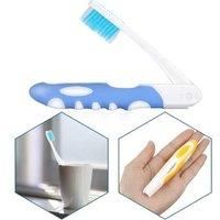 Folding Toothbrush Camping Outdoor Home Travel Mate 2pcs For Everyone Unisex 