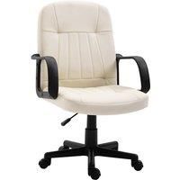 HOMCOM Swivel Executive Office PC Chair PU Leather Computer Desk Chairs