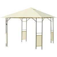 Garden Gazebo Awning Tent Marquee Canopy Water Resistant Steel Cream 3mx3m