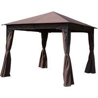 Outsunny 300 x 300 CM Garden Metal Gazebo Marquee Patio Party Tent Canopy Shelter Pavilion New