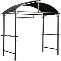 Gazebo Marquee Canopy Awning Shelter Garden Patio BBQ Tent Grill Black