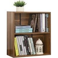 Small Bookcase Storage Cupboard Shelf Cabinet Shelving Bookshelf Home Walnut