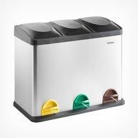 VonHaus Recycling Pedal Bin for Kitchen Waste - 45L Rubbish Capacity