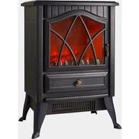 VonHaus 1850W Portable Electric Stove Heater Log Burning Effect Fireplace
