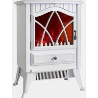 VonHaus Sonny Electric Stove VonHaus Finish: White  - White - Size: 54cm H X 41cm W X 27cm D