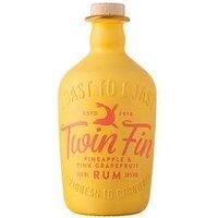 Twin Fin Pineapple & Pink Grapefruit Rum | Caribbean Rum Blended in Cornwall | Tropical Notes & Refreshing Citrus | Pair with Lemonade or Soda | Summer Cocktails | 38% vol | 70cl