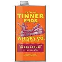 Tinner Bros Blood Orange | Whisky Liqueur | Juicy Orange & Zesty Citrus | 22% | 70cl | Gift Tin | Over Ice, Mix with Ginger Ale or in a Spritz | Alternative to Blood Orange Bourbon, Whisky & Gin
