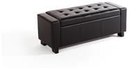 Verona Ottoman Bench Blanket Box - Faux Leather