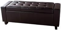 Verona Ottoman Bench Blanket Box - Faux Leather