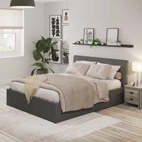 Ascot Ottoman Bed King Grey