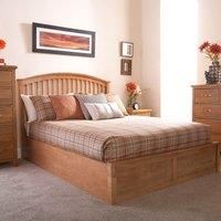 GFW Madrid Ottoman Double Bed Frame - Oak Effect