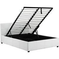 MICHIGAN STORAGE BED GAS LIFT OTTOMAN FAUX LEATHER 3FT 4FT 4FT6 DOUBLE 5FT KING