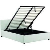 End Lift Ottoman Bed Frame, Faux Leather