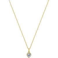 Pure Heart Gold Sterling Silver Necklace