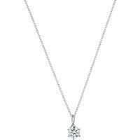 Moissanite Solitaire Diamond Necklace One Carat