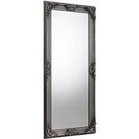 Rococo Pewter Effect Lean-to Dress Mirror by Julian Bowen Stand or Wall Mount