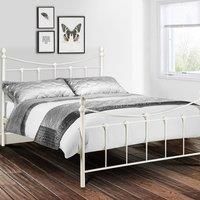 Julian Bowen Rebecca Bed King Stone White