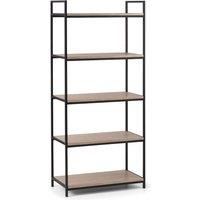 Julian Bowen Tribeca Tall Bookcase, Sonoma Oak/Black