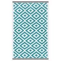 Green Decore Outdoor Reversible Nirvana Rug (120 x 180 cm, Teal Blue/White)