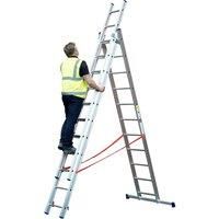 TB Davies DIY 4Way Extending Combination Ladder, Works on Staircases, EN131