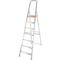 Aluminium Folding Platform Step Ladders in 3,4,5,6,7 & 8 Treads Platform Steps