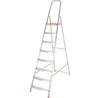 Aluminium Folding Platform Step Ladders in 3,4,5,6,7 & 8 Treads Platform Steps