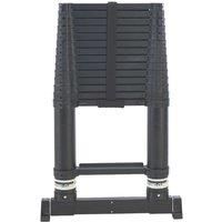 TB Davies Xtend climb 4.4M Superpro Series 2.0 Telescopic Ladder, Black