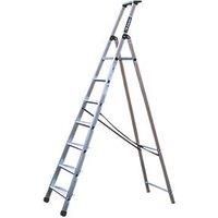Aluminium Maxi Platform Step Ladder | Large 110mm Deep Treads TB Davies Steps