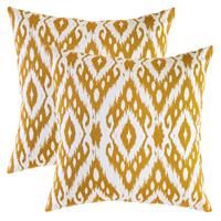 TreeWool Pack Ogee Diamond Accent Cotton Canvas (2 (45 x 45 cm, White)