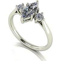 Moissanite 9Ct Gold 33Pt Channel Set Shaped Wedding Ring