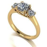 Moissanite Lady Lynsey 9Ct Gold 1Ct Total Moissanite Trilogy Bridal Set