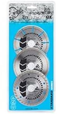 OX Tools X3-GTT-115/22 Spectrum Contractor GTT Diamond Blade Triple Pack 115/22.23mm, 1