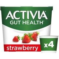 Activia Strawberry Gut Health Yogurt 4 x 115g (460g)