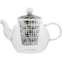 Scandi Home 600ml Borosilicate Glass Kiruna Teapot with Designer Ceramic Infuser