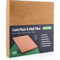 SuperFOIL Insulation Self-Adhesive Cork Tiles 300 x 300mm 9 Pieces (332FE)
