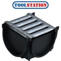 Plastic Corner Unit Black Steel Grating