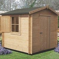 Shire Camelot 10' x 10' (Nominal) Apex Timber Log Cabin (860TJ)