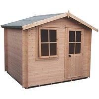 Shire Avesbury 10 ft x 10 ft Log Cabin, none