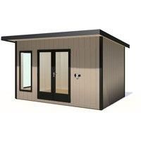 Shire Cali Home Office 12 ft x 8 ft With Side Shed