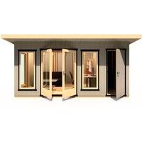 Shire Cali Home Office 16 ft x 8 ft With Side Shed
