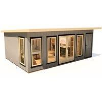 Shire Cali Home Office 20 ft x 12 ft With Side Shed