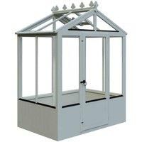 Shire 6 ft x 4 ft Holkham Greenhouse Painted Green