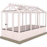 Shire 6 ft x 12 ft Holkham Greenhouse Painted Pink
