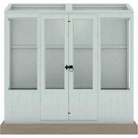 Shire 7 ft x 2 ft Holme Greenhouse Painted Blue