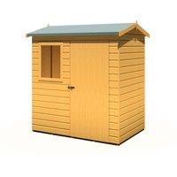 Shire Lewis 6 ft x 4 ft Reverse Apex Style Handmade Garden Shed Style C