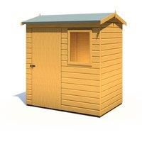 Shire Lewis 6 ft x 4 ft Reverse Apex Style Handmade Garden Shed Style D