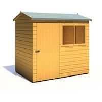 Shire Lewis 7 ft x 5 ft Reverse Apex Style Handmade Garden Shed Style D